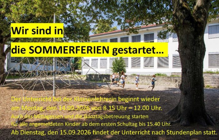 Sommerferien 2026
