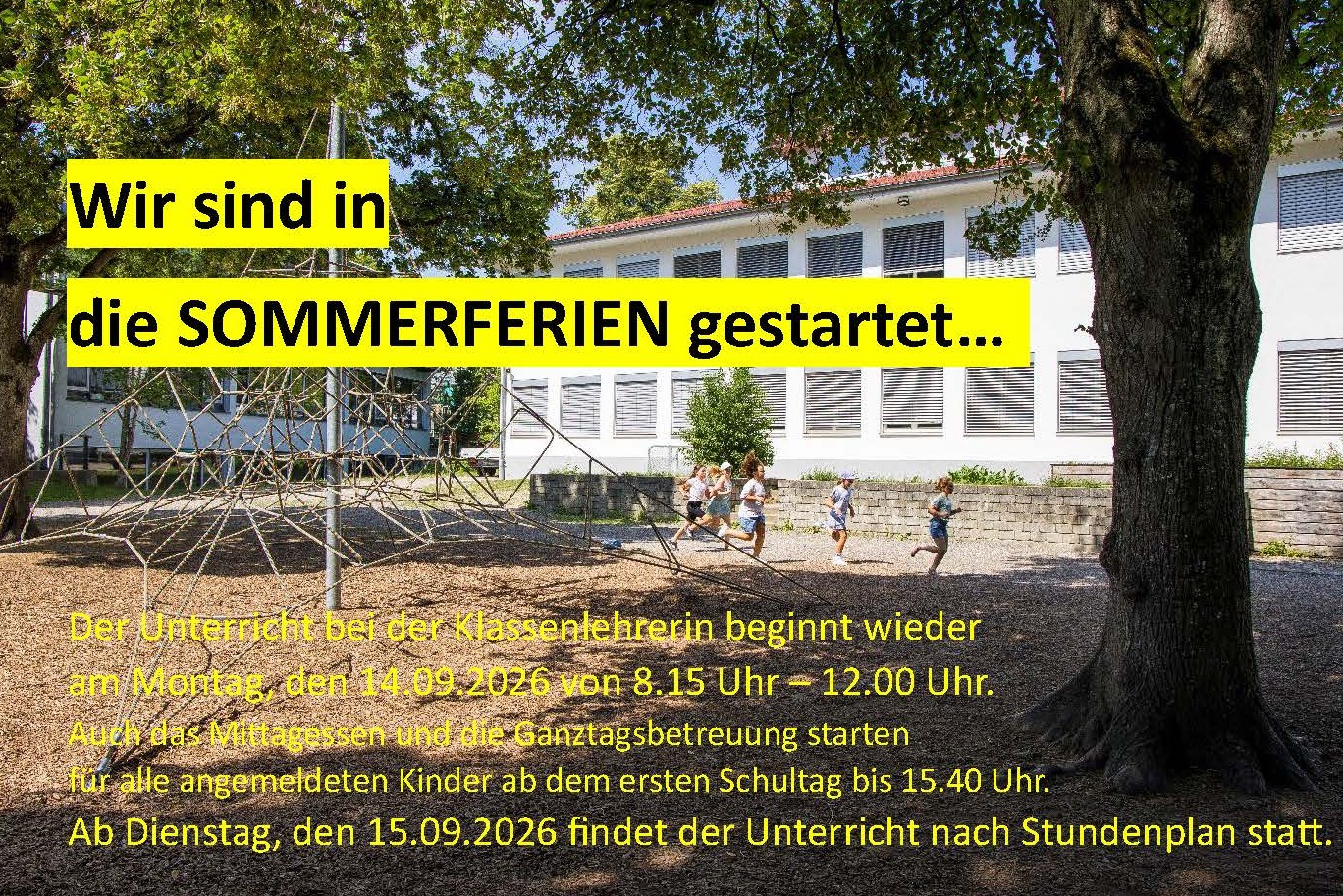 Sommerferien 2026
