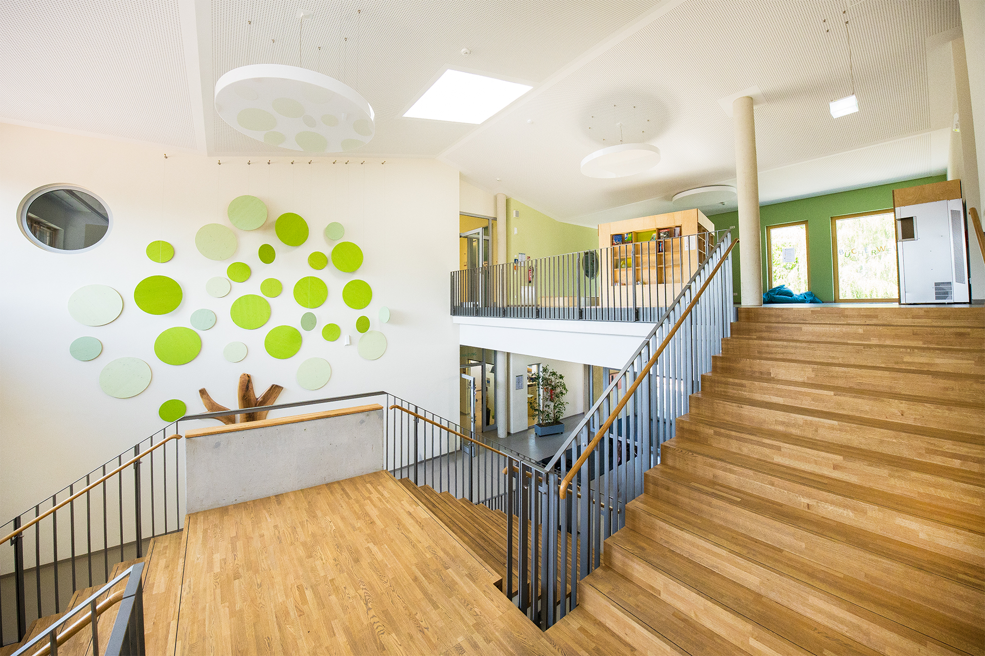 Treppenhaus in der Grundschule Aulendorf